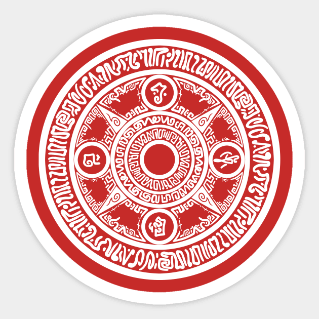 Red Horizon - Nehtali's Spell Circle - White Sticker by JascoGames